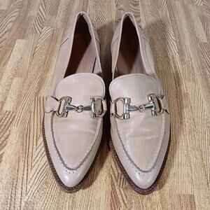 andrea carrano shoes Super Soft Leather Loafers With Beautiful Gold Trim Sz 8.5